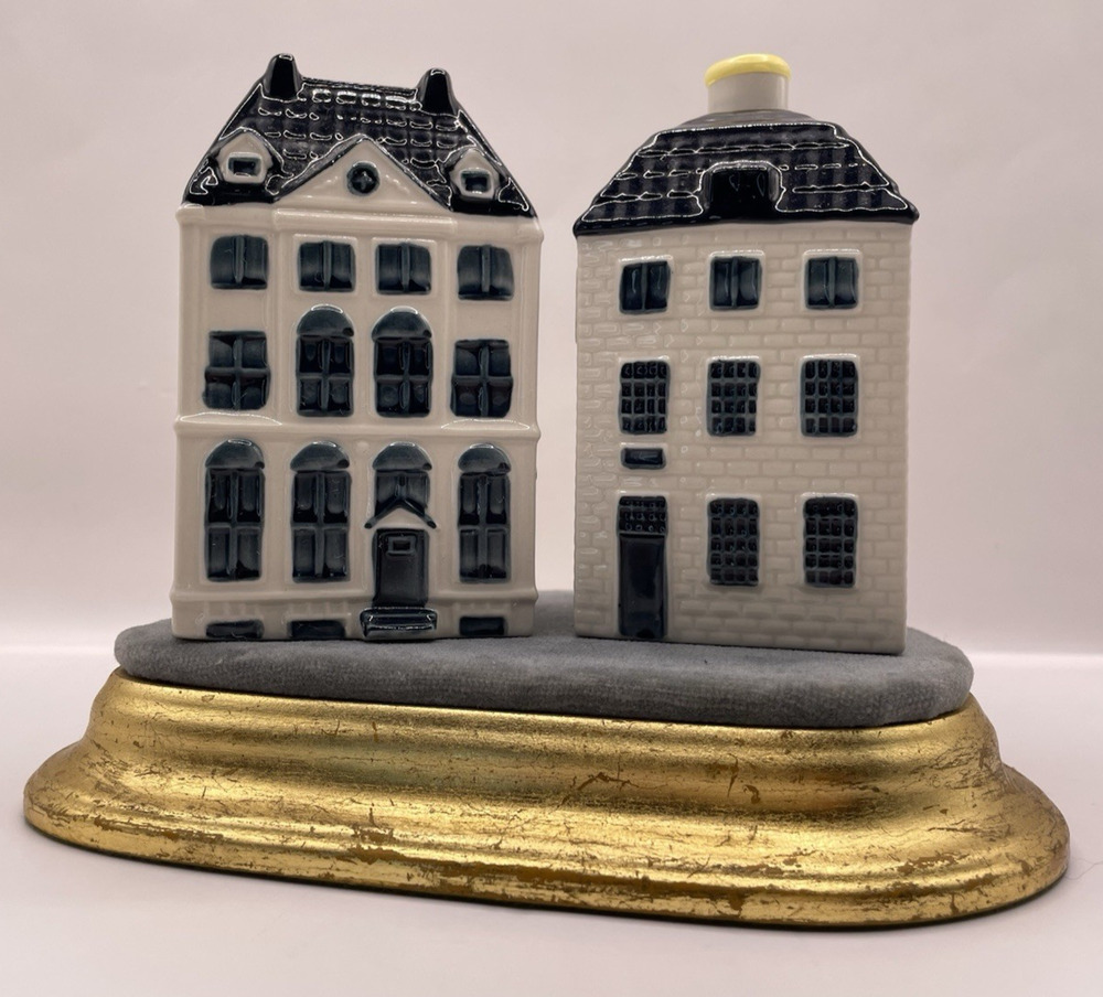 KLM Blue Delft's BOLS Amsterdam 1575 Canal House #48 #55 Not Empty Lot Of 2